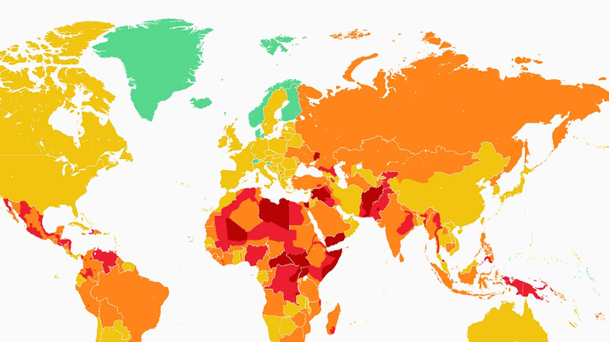 نا امن ترین کشور های جهان
