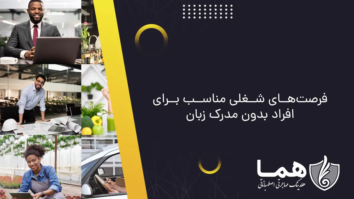 فرصت‌های شغلی مناسب برای افراد بدون مدرک زبان